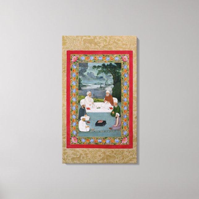 Toile Conversation mystique entre les cheiks de Sufic (Recto)