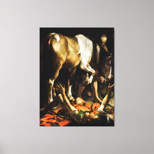 Toile Conversion sur le chemin de Damas par Caravaggio