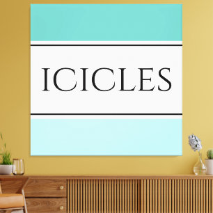 Toile Cool blanc clair Turquoise Bleu polaire rayures IC