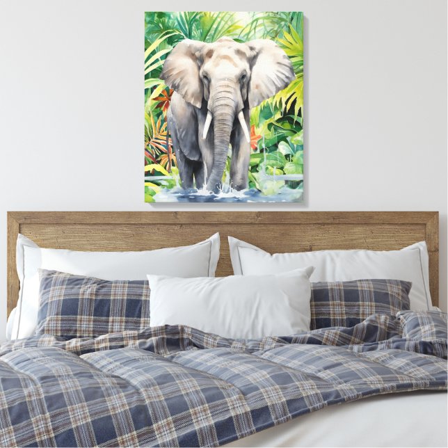 Toile Cool Elephant Jungle animal lovers (Insitu(Chambre))