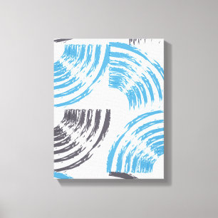 Toile Cool, moderne, bleu abstrait tendance