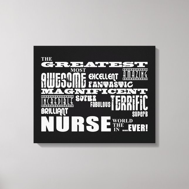 Toile Cool Moderne Infirmières Amusantes : Plus grand mo (Recto)