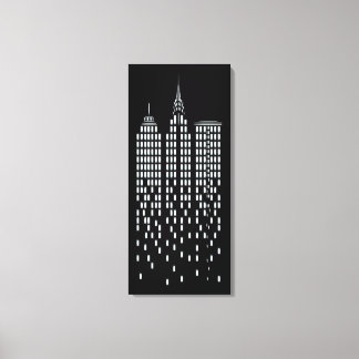 Toile Cool noir et blanc New York City Skyscraper
