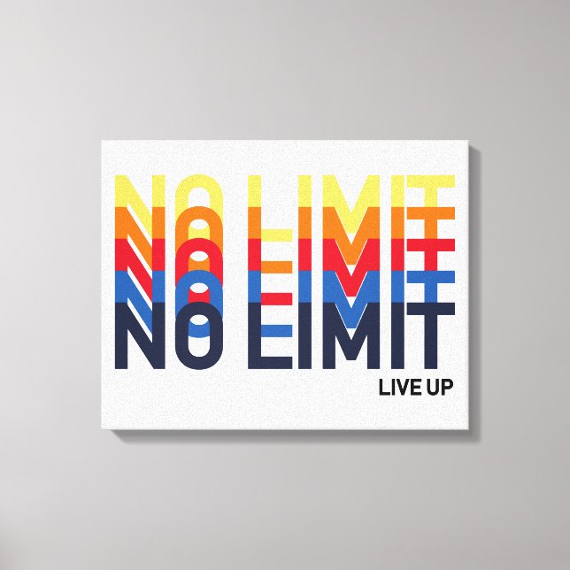 Toile Cool Pas Limite Live Up Jouer Funk Pop Art (Recto)