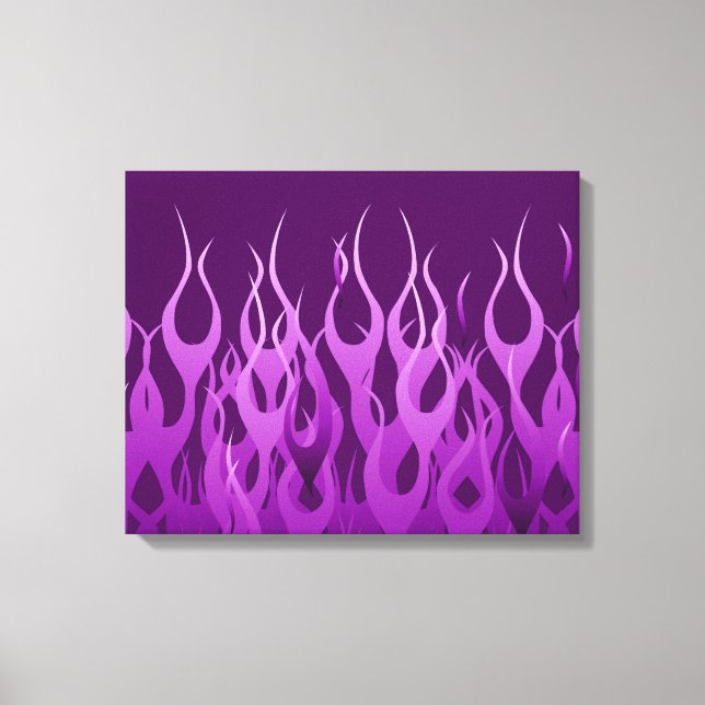 Toile Cool Purple Racing Flames Design (Recto)