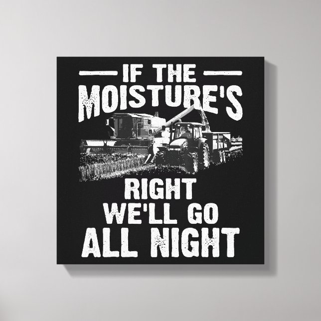 Toile Cool si l'humidité juste fermier cadeau Funny Far (Recto)