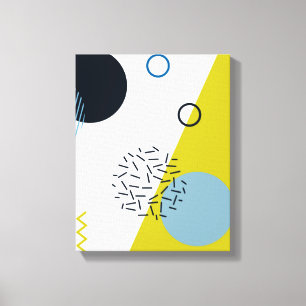 Toile Cool, tendance, moderne, vert Memphis