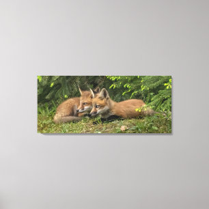 Toile Copains renardeaux 