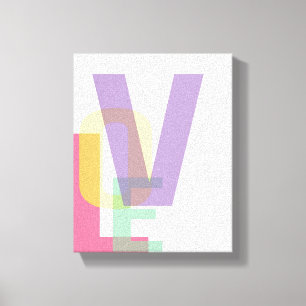 Toile Copie de typographie d'AMOUR