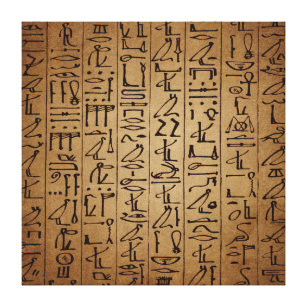 Toile Copie égyptienne vintage de papier de hiéroglyphes