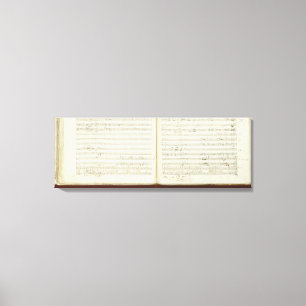 Toile Copie manuscrite 'du Flute magique