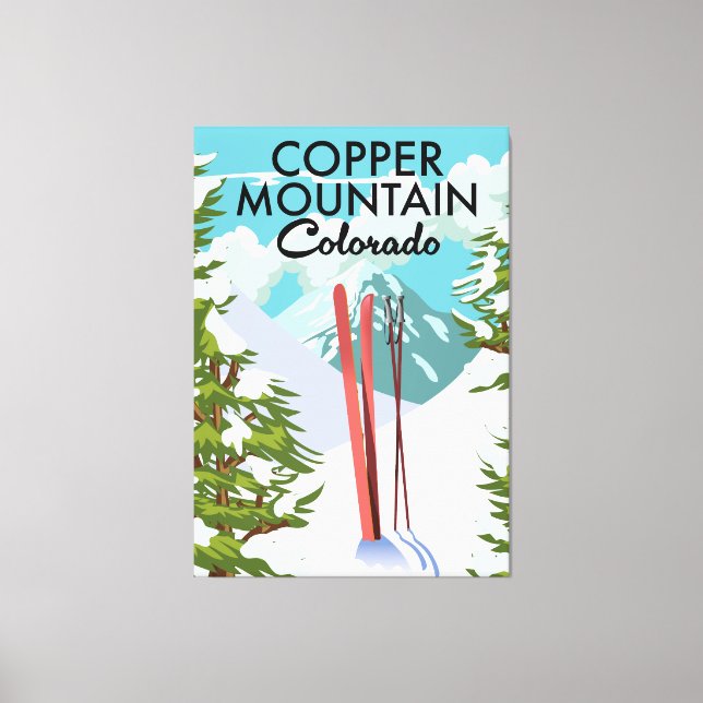 Toile Copper Mountain Colorado Ski (Recto)