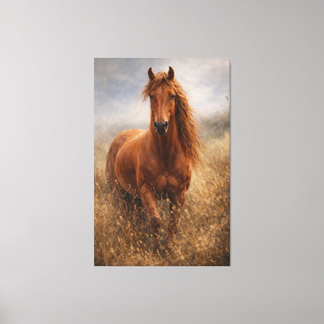 Toile Copper Spirit | Chestnut Horse | Stretched Canvas (Recto)