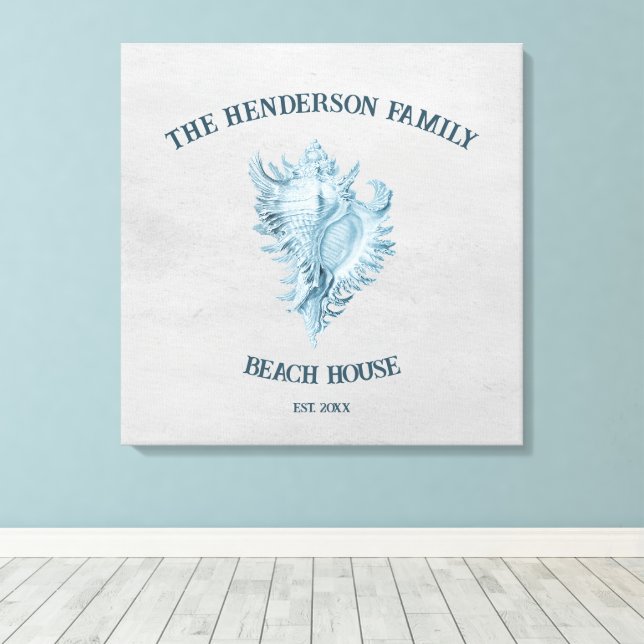 Toile Coque conique bleu (Insitu (Plancher de Bois))