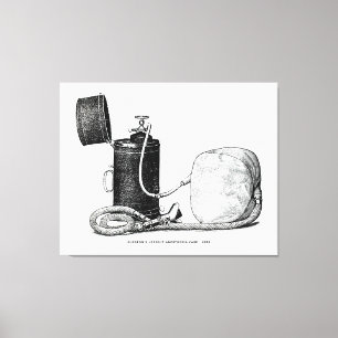 Toile Coque d'anesthésie dressée du chirurgien 1896