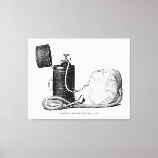 Toile Coque d'anesthésie dressée du chirurgien 1896