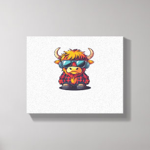 Toile Coquette Highland Cow Bubblegum Tshirt Design, Hol