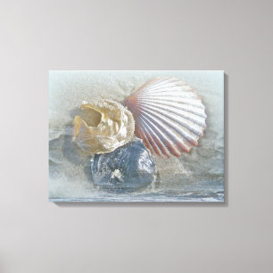 Toile Coquillages et Surf