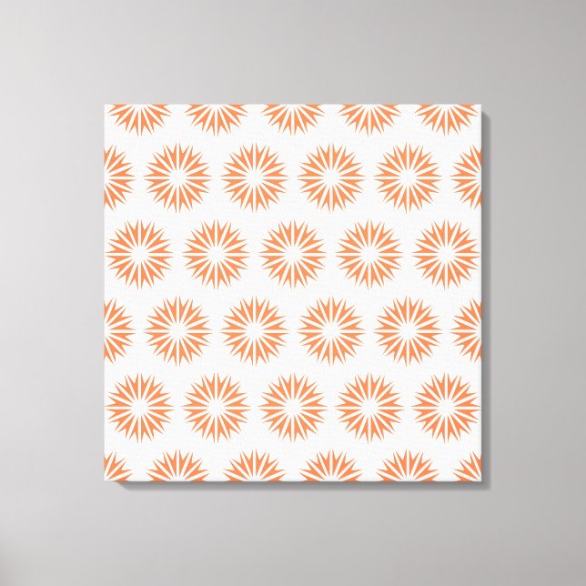 Toile Coral Modern Sunburts (Recto)