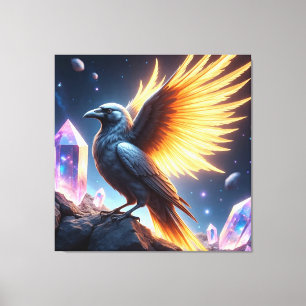 Toile Corbeau de feu cristal
