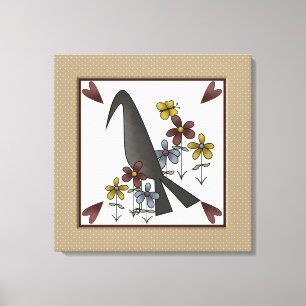 Toile Corbeau de pays primitif