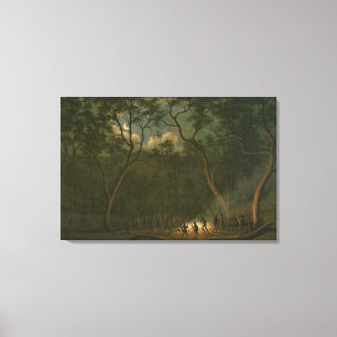 Toile Coroboree indigène en Land de Van Diemen's