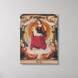 Toile Coronation de la Vierge, panneau central
