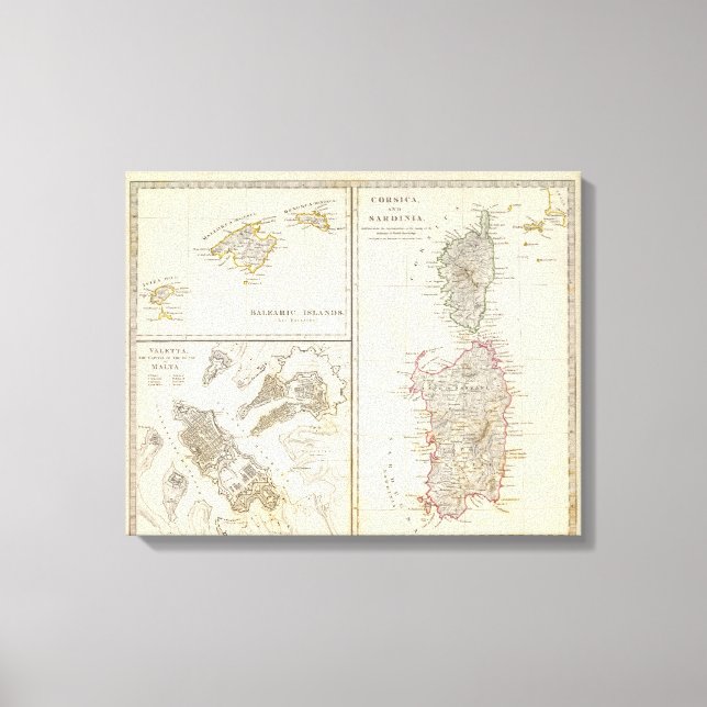 Toile Corse, Sardaigne, Baléares, La Valette (Recto)