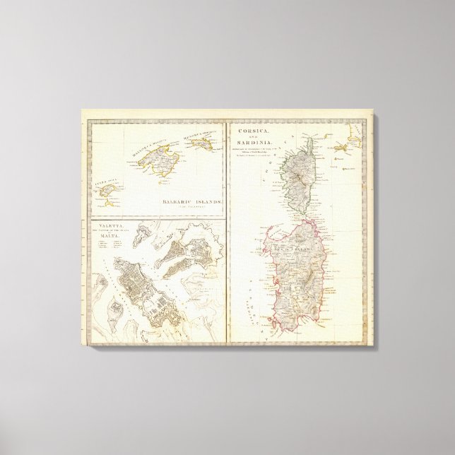Toile Corse, Sardaigne, Baléares, La Valette (Recto)