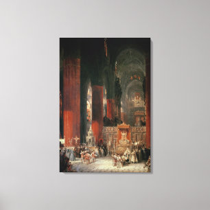 Toile Cortège dans la cathédrale de Séville, 1833 (huile