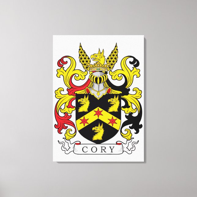 Toile Cory Family Crest (Irlandais) (Recto)