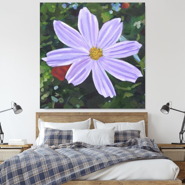 Toile Cosmos Violet Grande Fleur (Insitu(Chambre))
