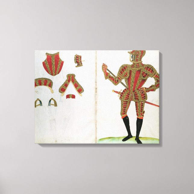 Toile Costume d'armure pour Lord Compton, de 'An Elizabe (Recto)