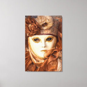 Toile Costume de carnaval orange, Venise