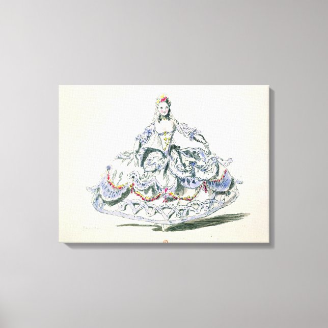 Toile Costume d'opéra, de la collection Menus Plaisirs, (Recto)