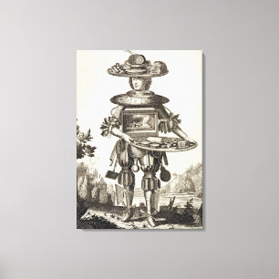 Toile Costume pour un cuisinier de pâtisserie, pub. par