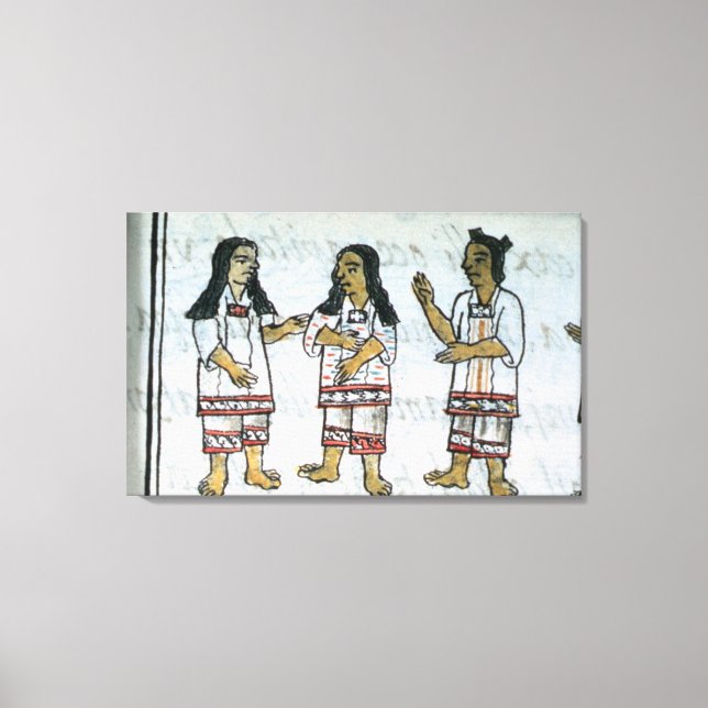Toile Costumes féminins aztèques (Recto)