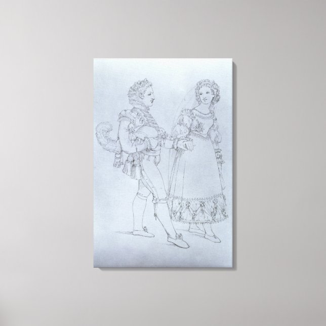 Toile Costumes Figaro et Susanna de l'opéra (Recto)