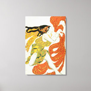 Toile Costumez la conception pour une bacchante dans