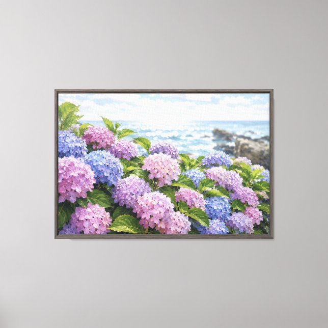 Toile Côte aux Hydrangeas (Recto)