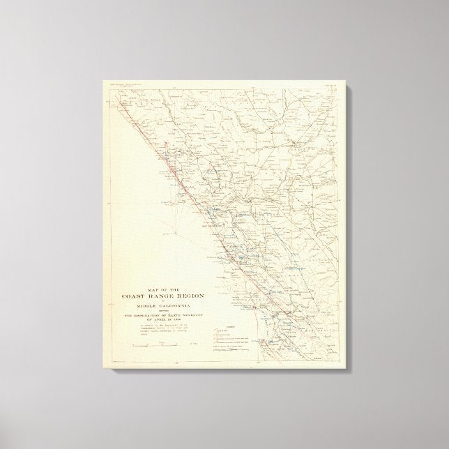 Toile Côte - Californie (Recto)