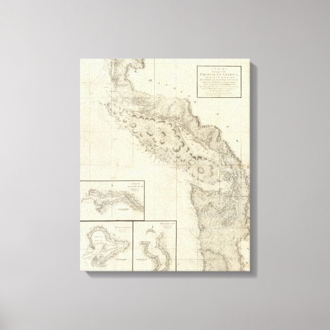 Toile Côte de l'Amérique du Nord-Ouest (Recto)