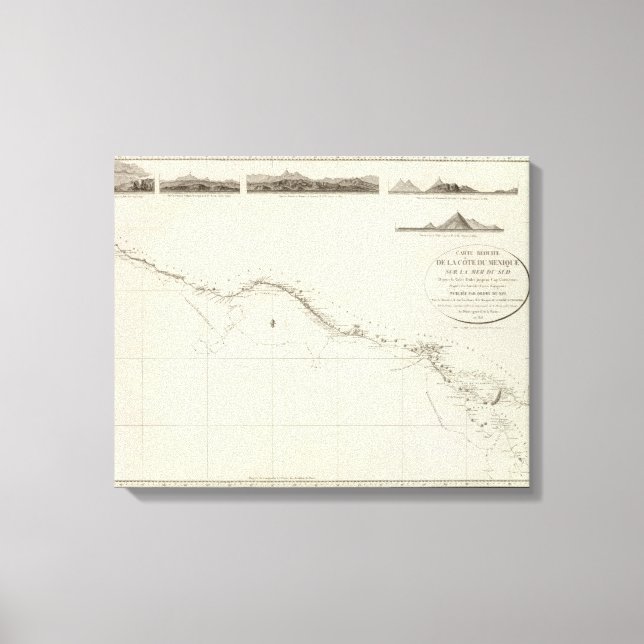 Toile Côte du Mexique (Recto)