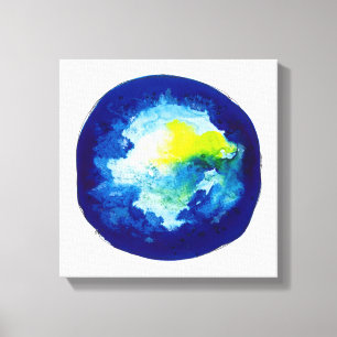 Toile Côté en noir de la lune