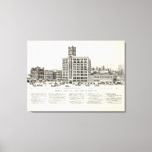 Toile Côté nord Geary et Kearny du marché