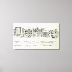Toile Côté nord Montgomery et Kearny de Sutter