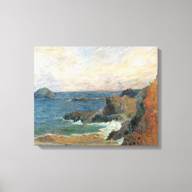 Toile Côte rocheuse par Paul Gauguin, Impressionnisme vi (Recto)