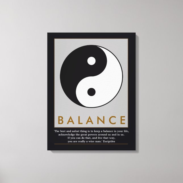 Toile cote zen yin-yang (Recto)
