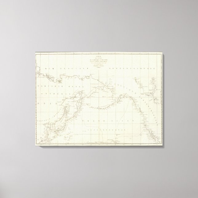 Toile Côtes, Amérique, Asie (Recto)
