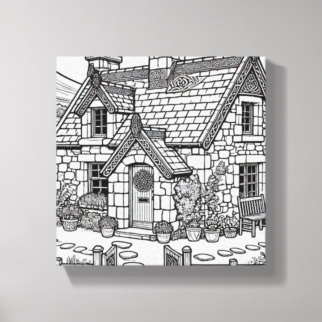 Toile Cottage en ardoise #12 (Recto)